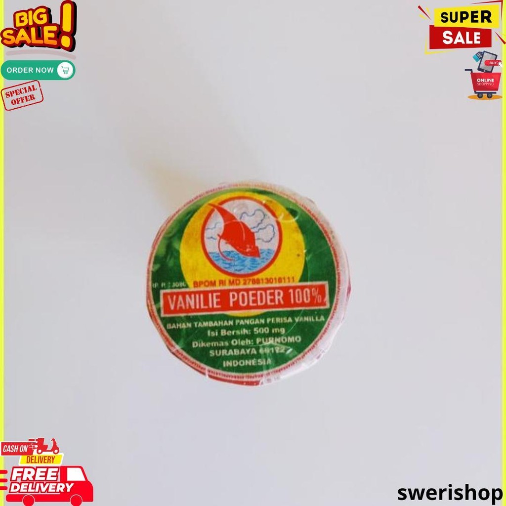 

Vanilie Powder Vanili Bubuk Cap Kapal Layar Lajar 1 Slop Bj Termurah
