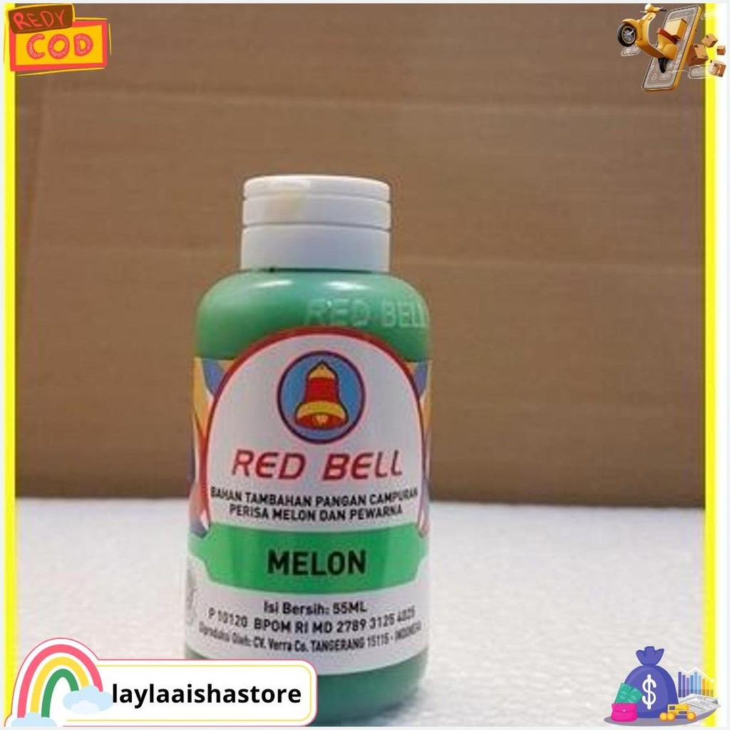 

Pewarna Dan Perisa Red Bell Rasa Melon 55Ml/Red Bell/Sumbo Red Bell Cod