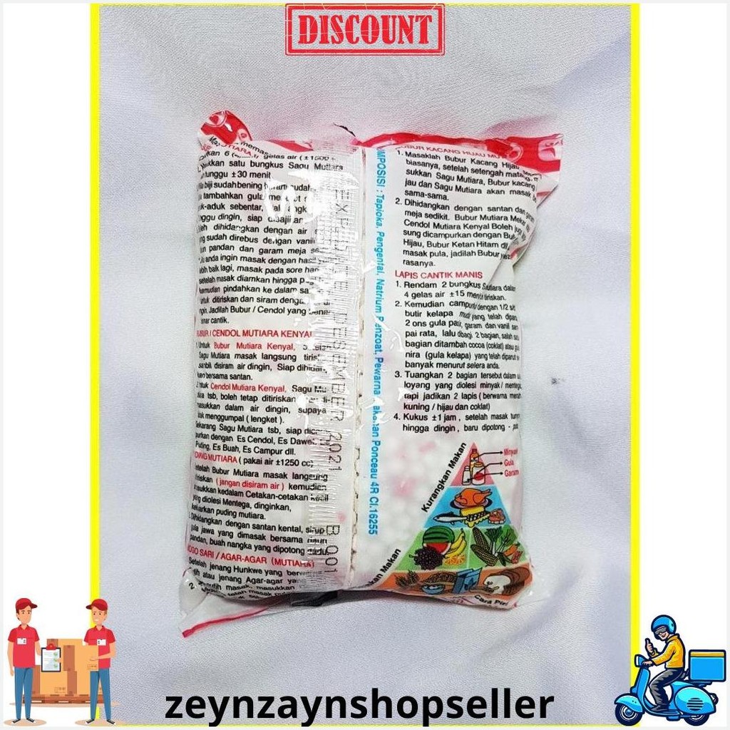 

Sagu Mutiara Cap Kucing 100 Gr - Sagu Mutiara Bisa Cod