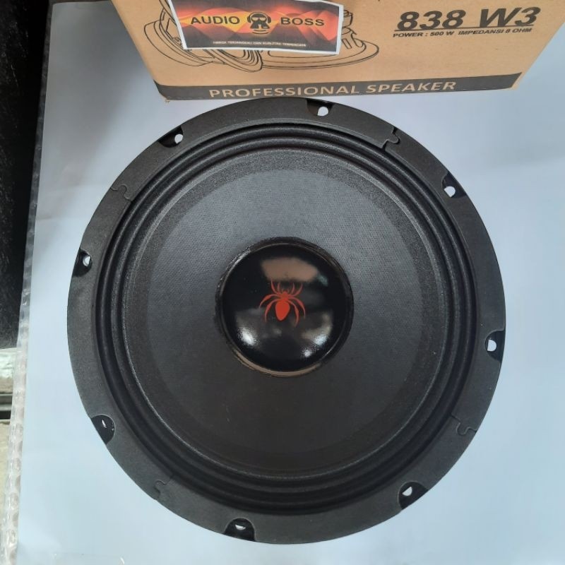 Speaker 8 inch Black Spider 838 W3 Mid Bass Full Range 500 Watt Line Array
