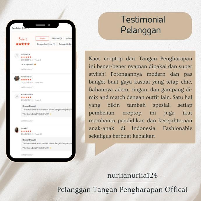 Kaos Croptop Love Your Enemies C051 - Tangan Pengharapan Official LAJ