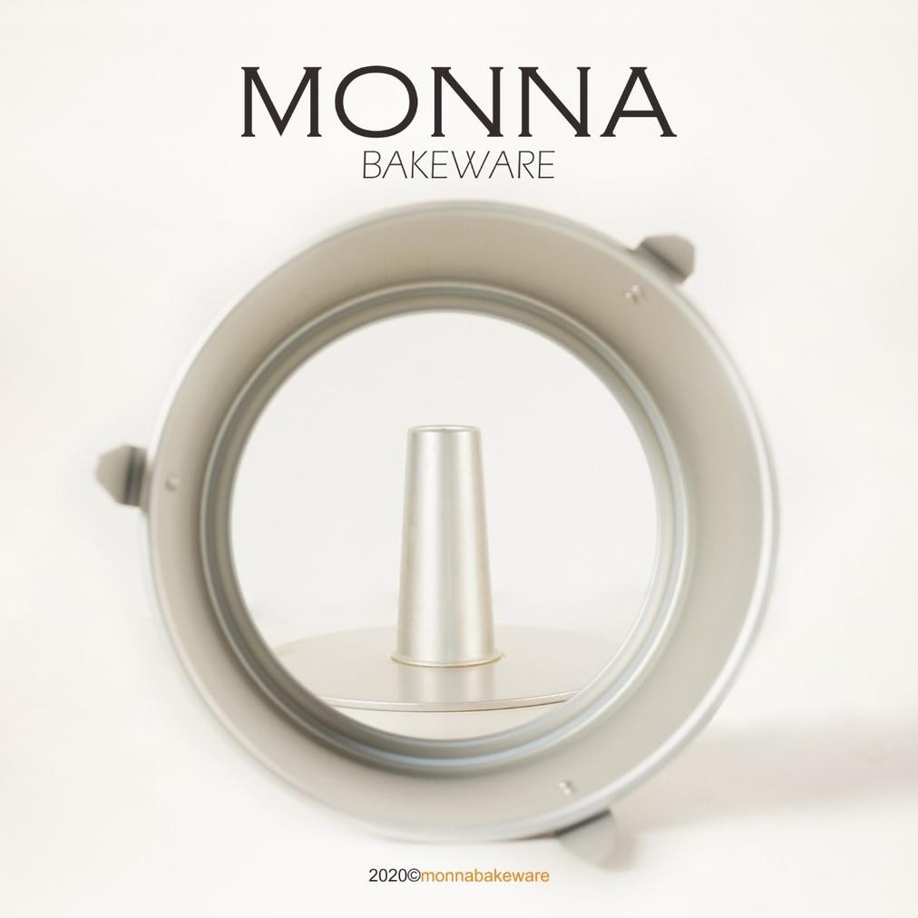 tan chiffon pan monna / chiffon pan 21 cm monna / loyang monna bakeware