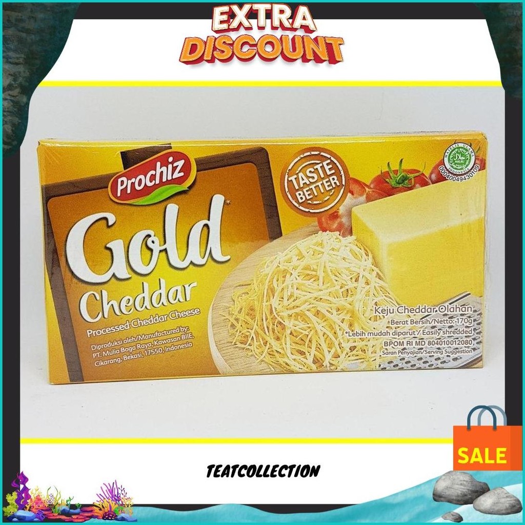 

Keju Prochiz Gold Cheddar 170 Gr Gratis Ongkir