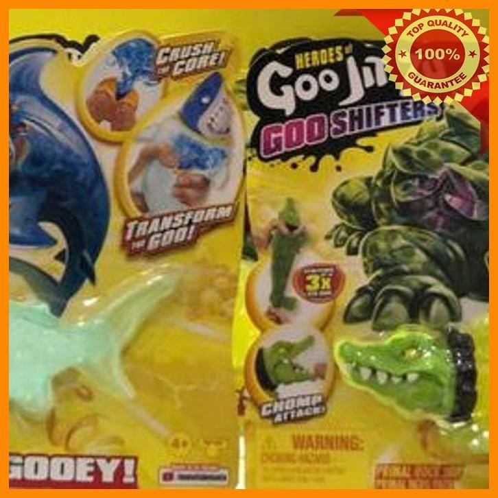 (BEC) SALE: HEROES OF GOO JIT ZU GOO SHIFTERS PRIMAL ROCK JAW/ THRASH ORI 4+