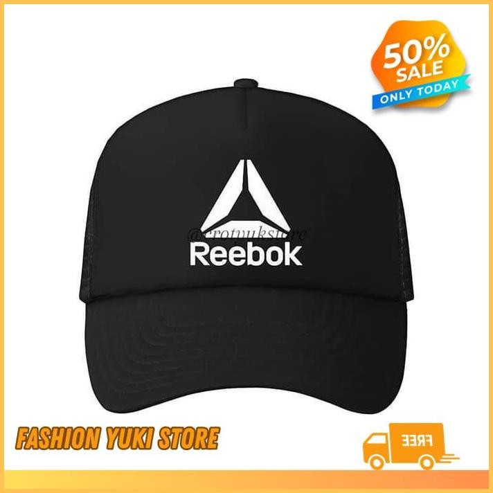 TOPI TRUCKER JARING HAT REEBOK POLOS CUSTOM INDONESIA PRIA WANITA OLAHRAGA UFC MMA  SEPEDA GYM FITNE