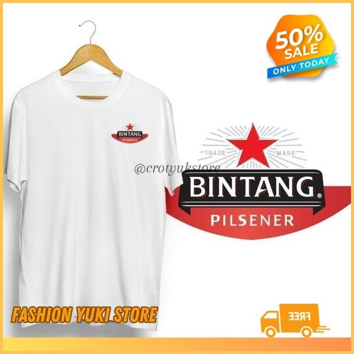 KAOS TSHIRT BAJU OBRAL MURAH COMBED 30S DISTRO BEER BIR BINTANG PILSENER POLOS  CUSTOM INDONESIA PRI