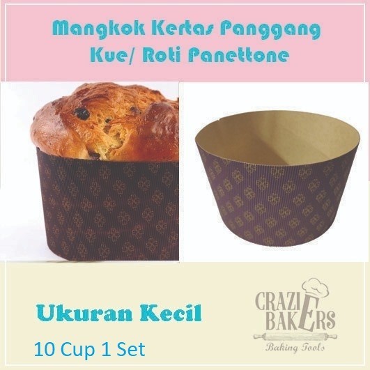 

Mangkok Kue/Roti Panettone (Panettone Baking Cup) - 10 cup Kecil (set)