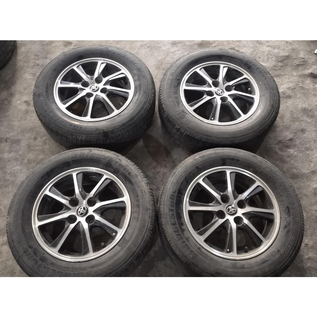 Velg Mobil Oem Calya Ring 14 Pcd 4X100 Ban Dunlop 175 65 R14 Sigra Brio Datsun