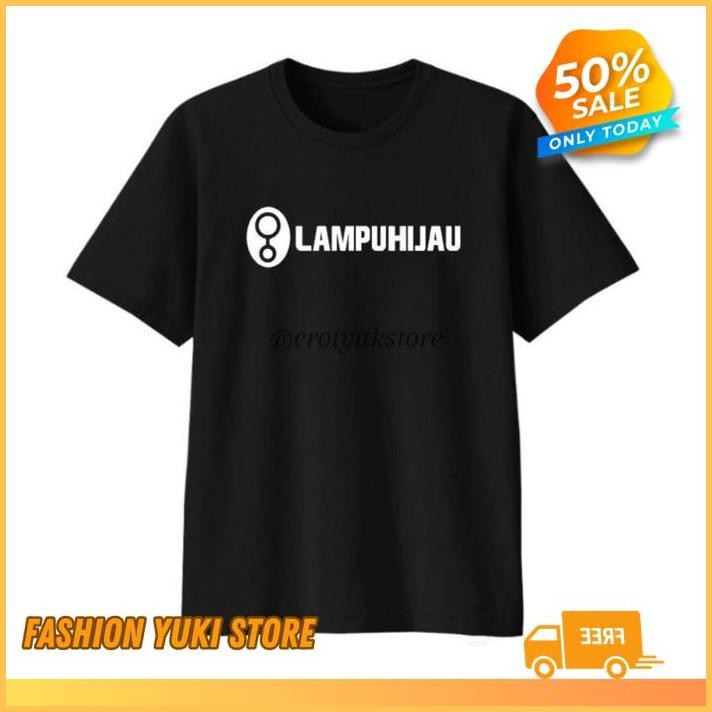 KAOS TSHIRT BAJU GREENLIGHT LAMPU HIJAU GREEN LIGHT PLESETAN PELESETAN PARODI SABLON BORDIR  SOUVENI
