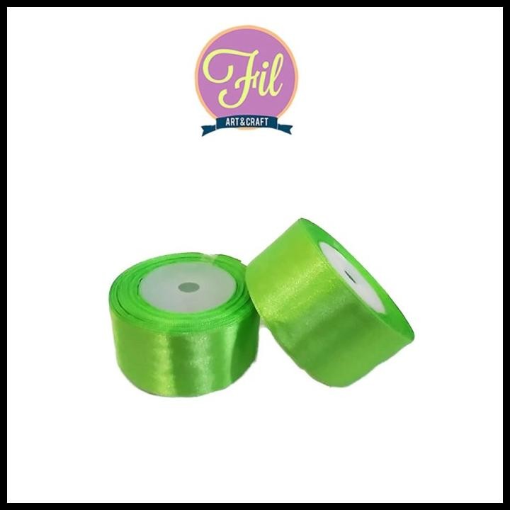 

DISKON PITA SATIN HIJAU STABILO / PITA LEBARAN / PITA SATIN 1.5 INCH !!!