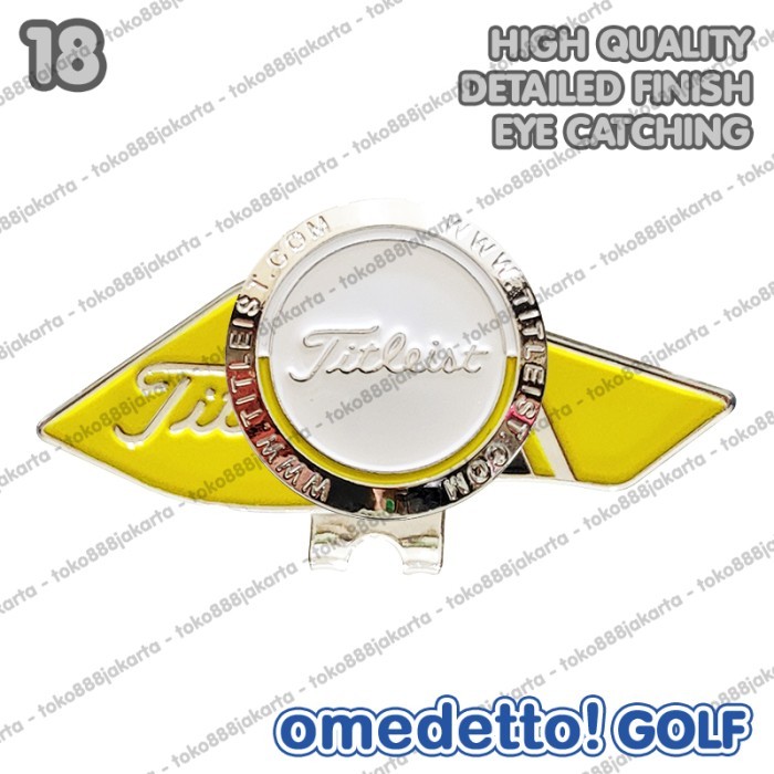 MAGNETIC GOLF BALL MARKER BRANDED WITH MAGNET HAT CLIP