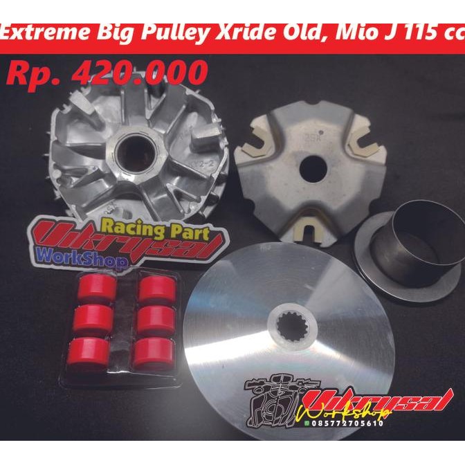 Big Pulley X-Ride, Mio J, Mio GT, Soul GT dan bearing seater set