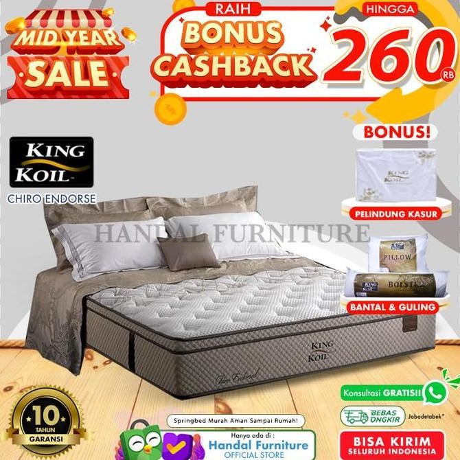 King Koil Hanya Kasur Spring Bed Chiro Endorsed 100 x 200