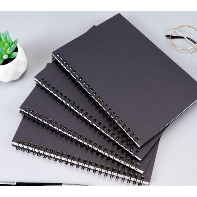 

sale! notebook ring a5 hard cover kertas polos buku catatan gambar - 5875