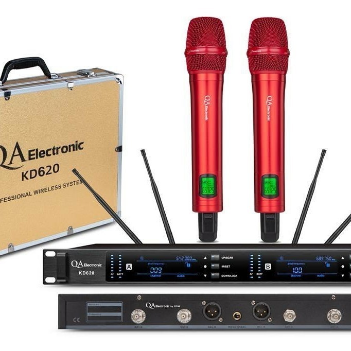 Hilmawanmall - Mic Wireless Qa Electronic Kd620 Uhf Original Multi Channel Kd 620