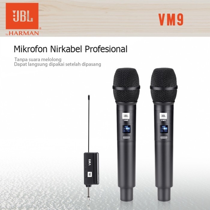 Hilmawanmall - Wireless Microphone,Jbl/ Vm9,Wireless Mikrofon,Mik Wireless,Mik Karaoke,Mic
