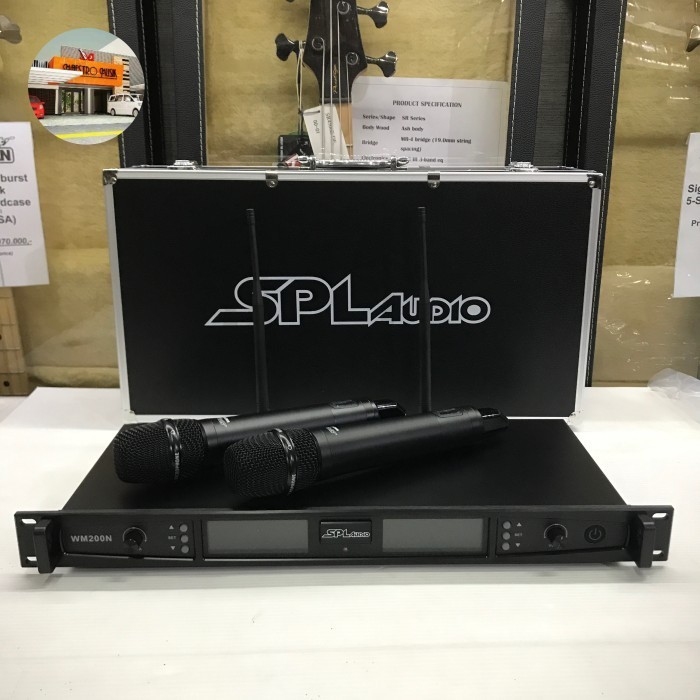 Hilmawanmall - Spl Audio Wm200N - Wireless Vocal Set 2 Mic - Uhf