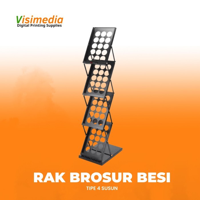 Rak Brosur Besi 4 Susun Rak Brosur Lipat Rak Brosur Susun A4