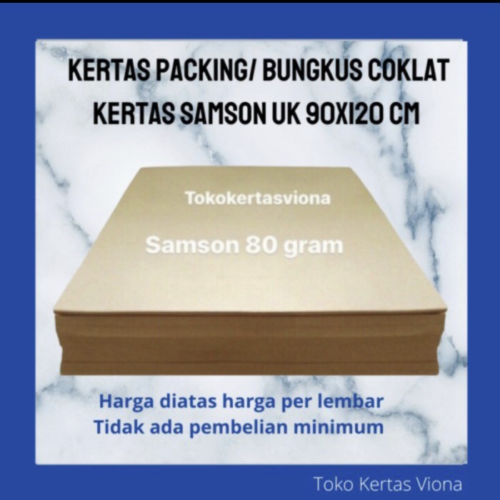 

Kertas Samson Coklat 90x120 cm kertas packing 500 lembar