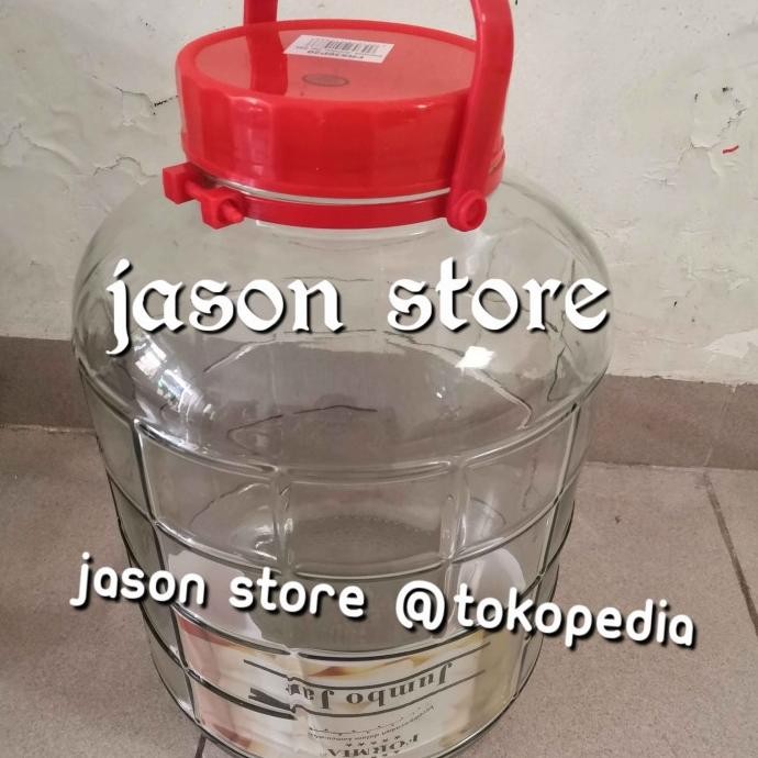 TERBARU MURAH Toples kaca besar 20 liter/Toples kerupuk dll/Toples kaca 20 liter