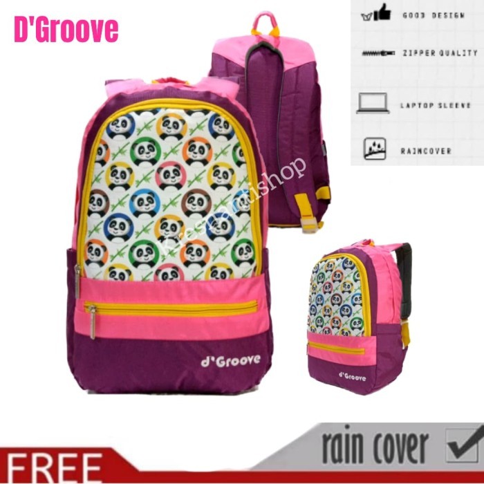 TERPERCAYA Tas Ransel Sekolah Wanita D'Groove / tas ransel perempuan sekolah
