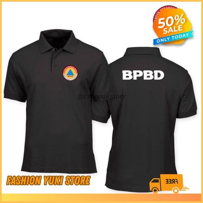 KAOS POLO SHIRT TSHIRT BAJU KERAH DISTRO BPBD INDONESIA POLOS CUSTOM PRIA WANITA  KEREN KATA LUCU AN