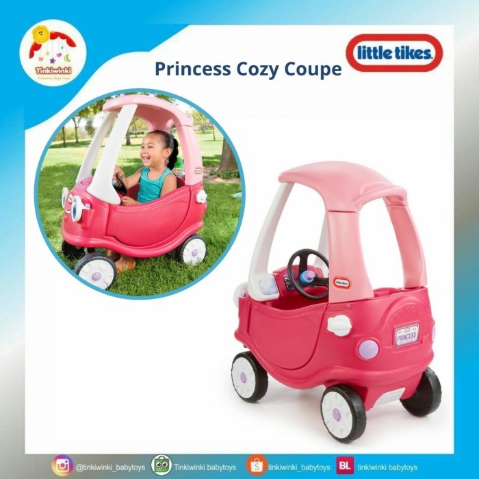 Little tikes cozy coupe princess mobil anak