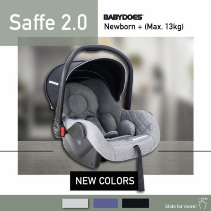 TERLARIS Carrier Babydoes Saffe 2.0 / Carseat Babydoes Newborn / Kursi Mobil