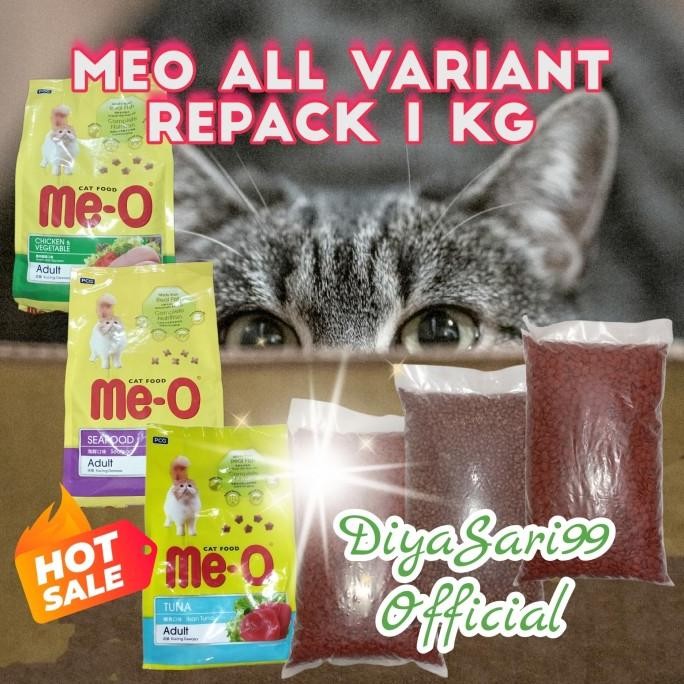 MEO TUNA, SALMON, CHICKEN, SEAFOOD, BEEF, GOURMET, KITTEN OCEAN REPACK 1 KG TERLARIS