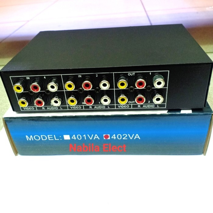 AV SELECTOR/VIDEO AUDIO SWITCH 4LOAD 402