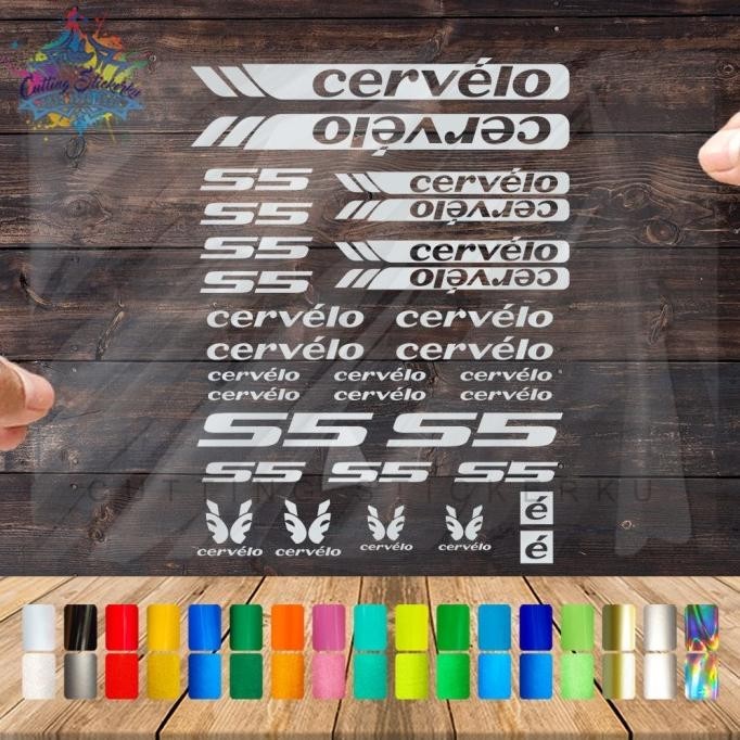 STOK TERBATAS Cutting Stiker Cervelo Variasi Sepeda Sticker Frame Aksesoris Body