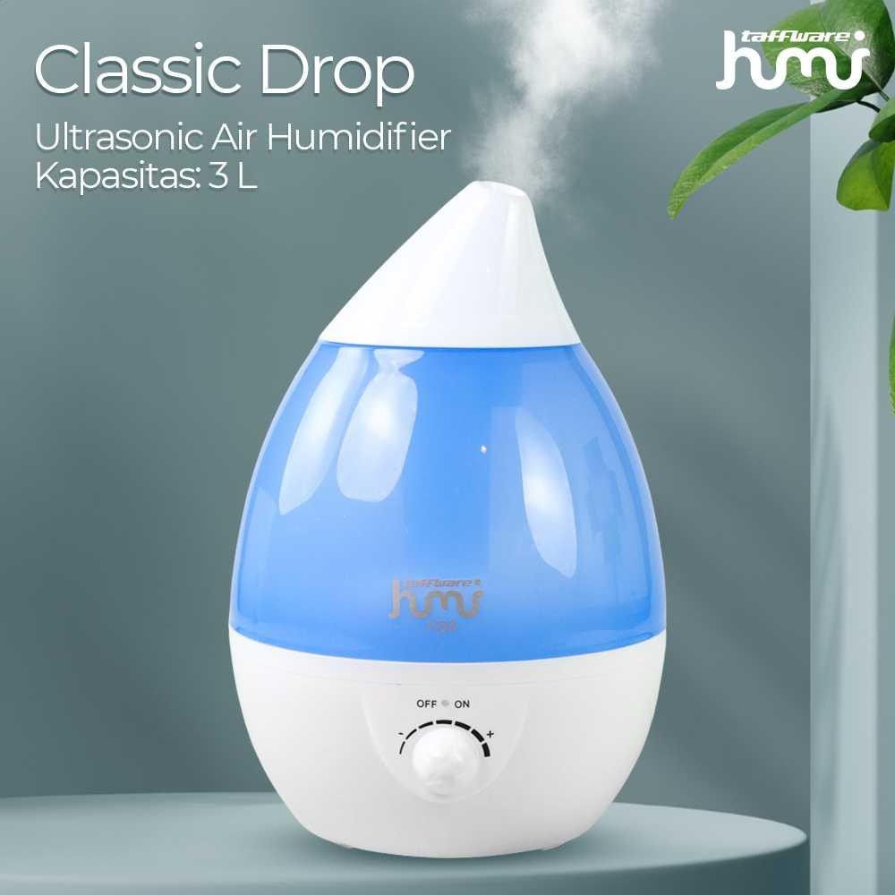 Air Humidifier Pelembap Udara Ultrasonic Classic Drop 3L H98 Krey Anti Dehumidifier Purifier Ruangan