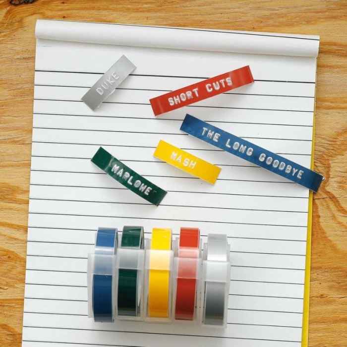 

HighTide Penco Label Maker Refill Tape Writer Emboss Isi Ulang Label