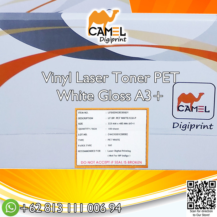 

PROMO! Sticker Vinyl Laser A3+ CAMEL DIGIPRINT - Stiker Anti Air Paket 50