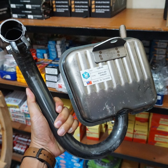 }}}}}}] Knalpot Vespa Super Sprint Standar Model Original Kotak
