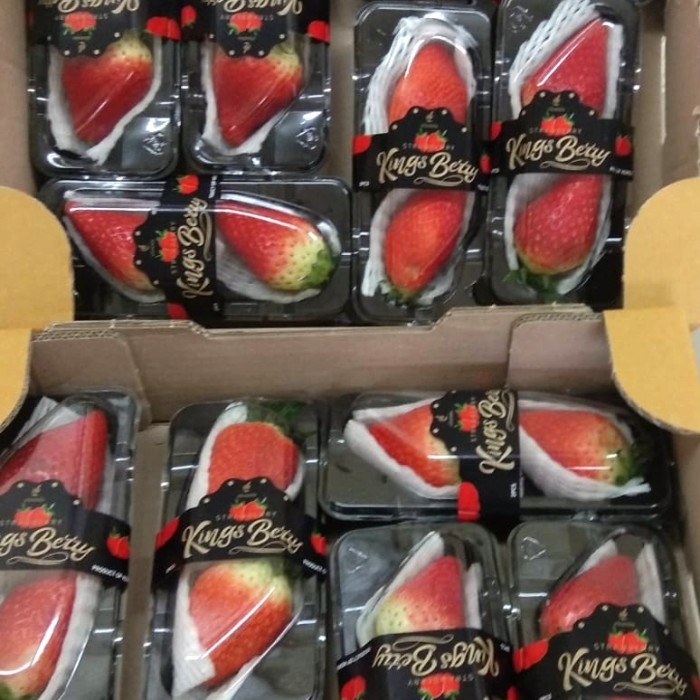 

Strawberry Korea Jumbo King Berry Fresh Import Manis