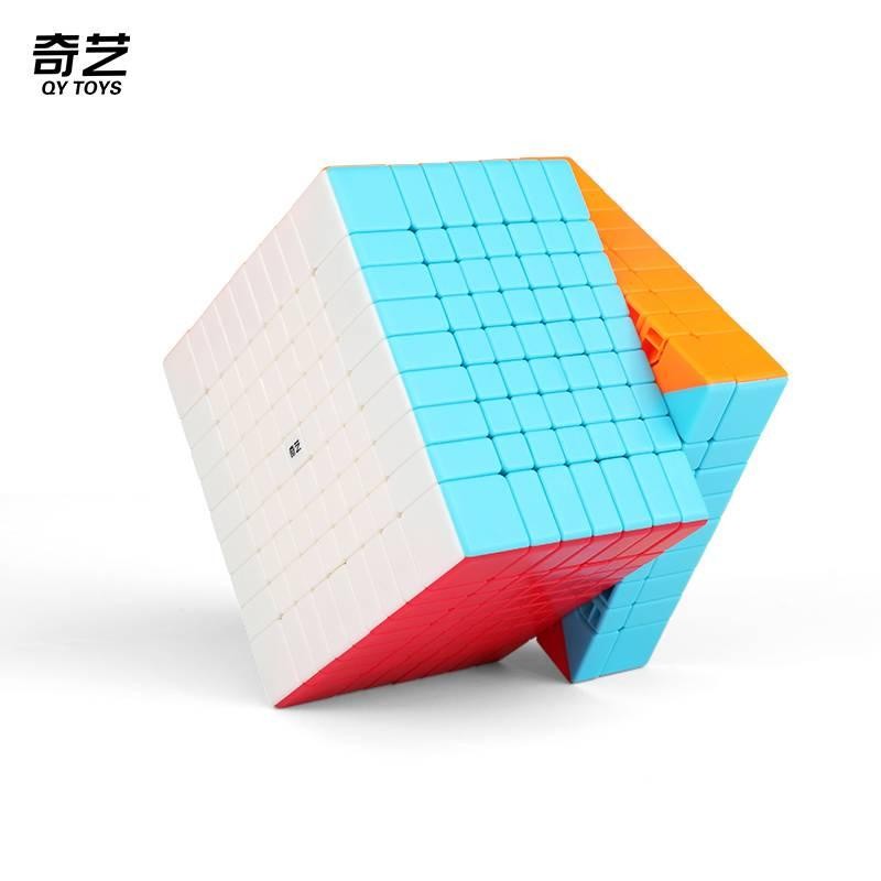 Qiyi 9x9 Magic Rubik's Cube Tanpa Stiker 9 Lapisan Puzzle Mofangge Profesional 9x9x9 Hadiah Anak-ana
