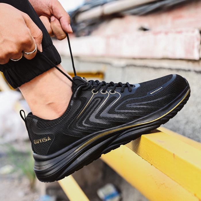 Safety Shoes Guyisa Yellow Line Murah