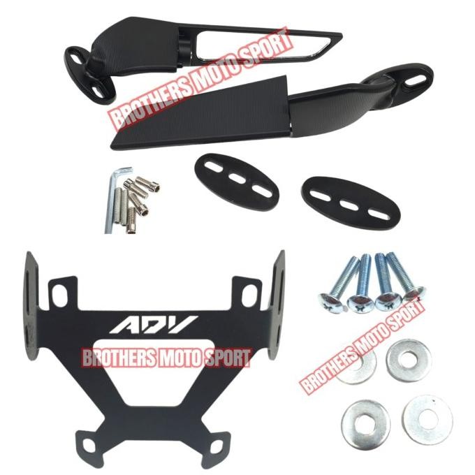 TERMURAH SPION WINGLET ADV160 BREKET PLUS SPION ADV160 BRACKET SERPO ADV 160