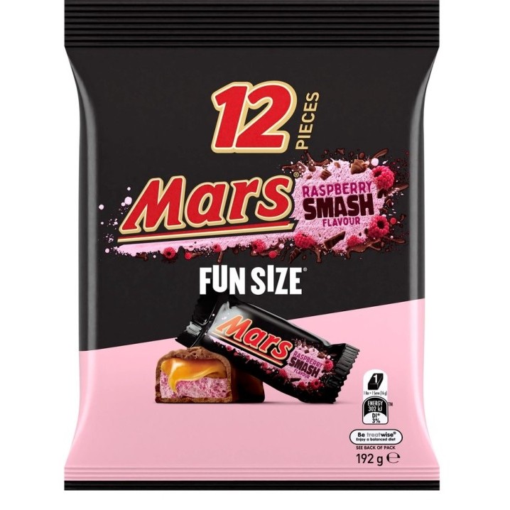 

Mars Raspberry Smash Funsize Sharepack 12pk Australia