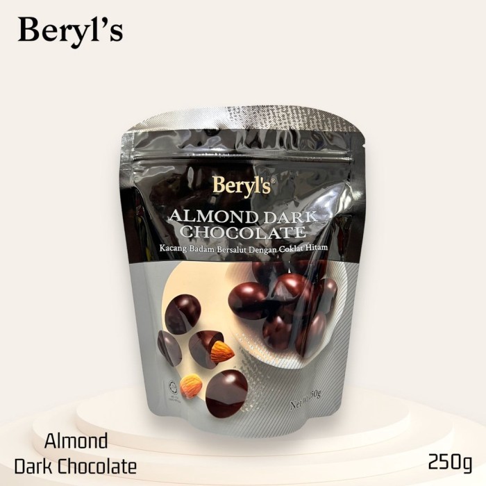 Beryls Almond Dark 250g (Pouch) Beryl's Coklat Malaysia Beryls Coklat Almond