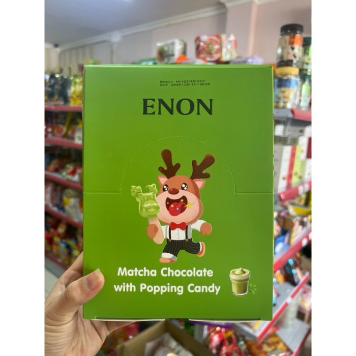 

ENON Chocolate With Popping Candy 225g (15Pcs x 15g) Enon Coklat Rasa Strawbery Vanilla Milk Matcha
