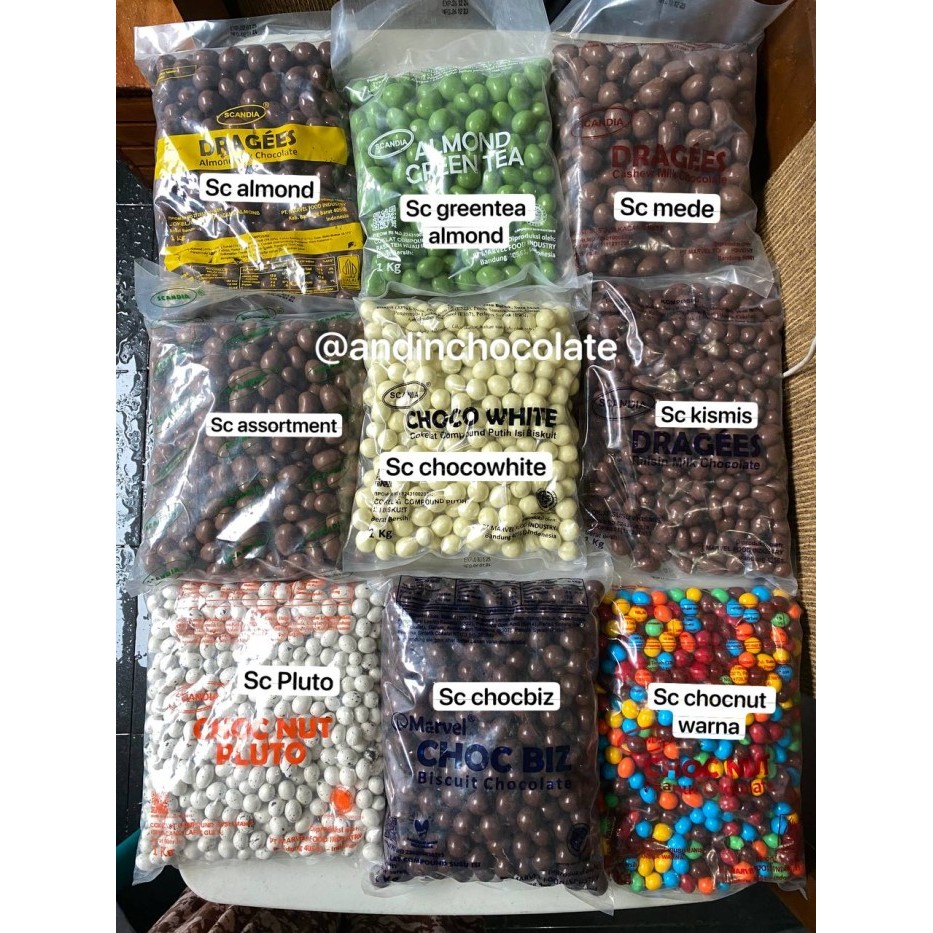 

Scandia Coklat kemasan utuh 1kg Andin Chocolate