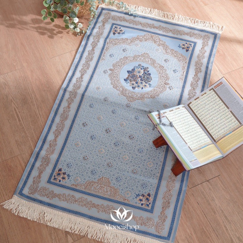 Sajadah Premium Turki / Prayer Rug Embrodired - sajadah mahar- sajadah seserahan / Sajadah Premium