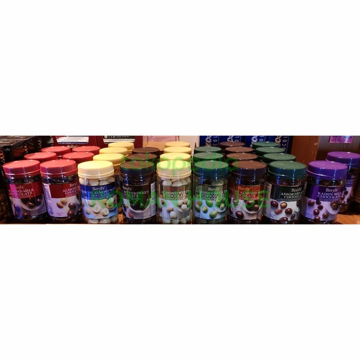 

chocolate coklat beryls 450 gr raisin milk choc almond milk white choc