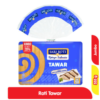 

Sari Roti Tawar Jumbo 555 g