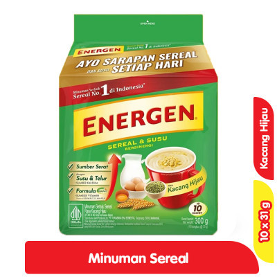 

Energen Minuman Sereal Kacang Hijau 10 x 30 g
