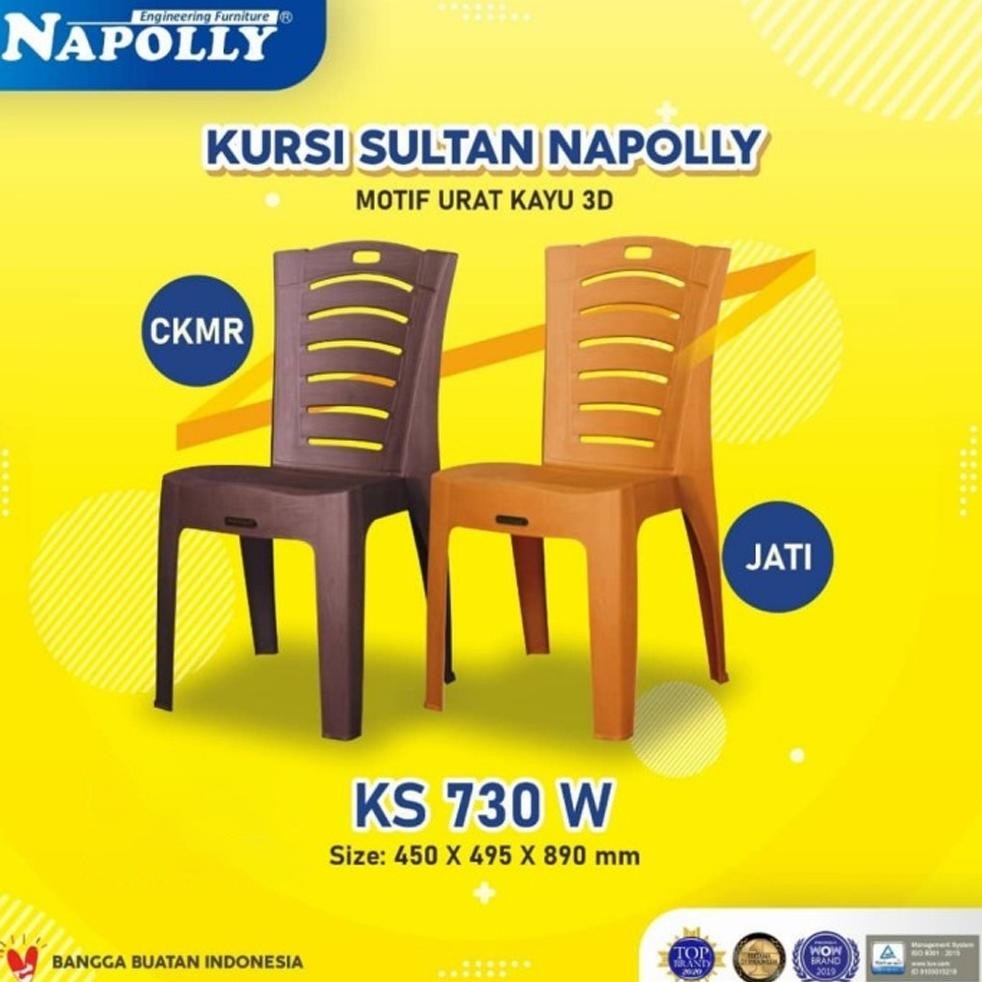 NAPOLLY - KRS 730 W | Kursi Teras Napolly | kursi plastik napoli | kursi teras plastik