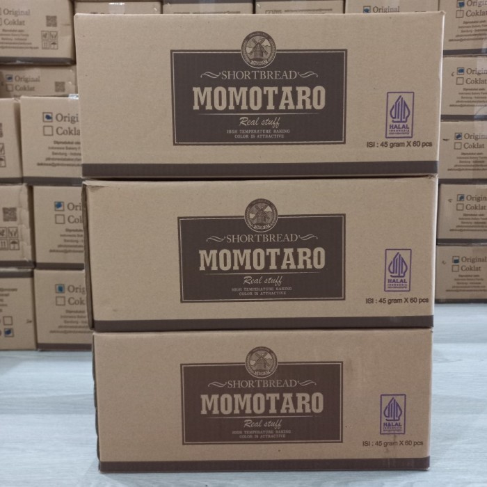 

[SnackMantap-BDG] - MOMOTARO Shortbread Kukis / 1 Karton isi 60pcs