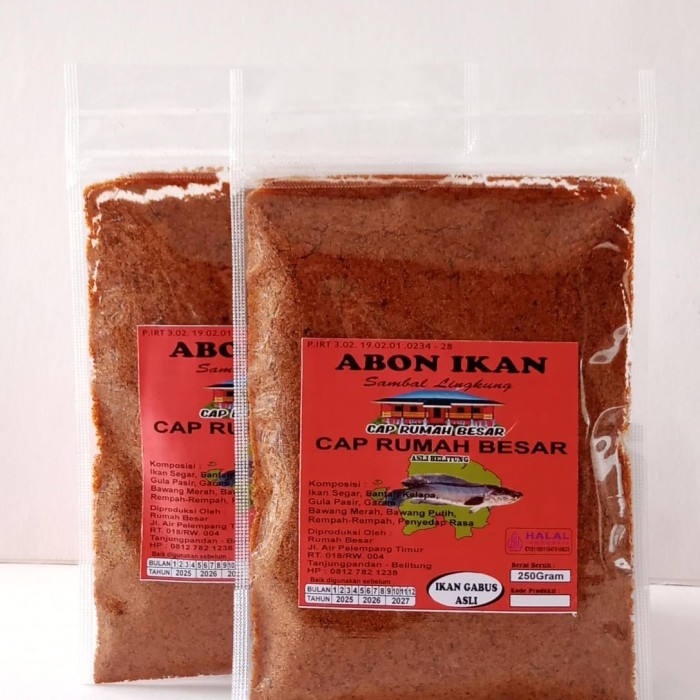 

Abon ikan gabus / sambal lingkung belitung